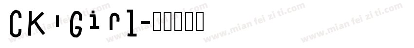 CK Girl字体转换